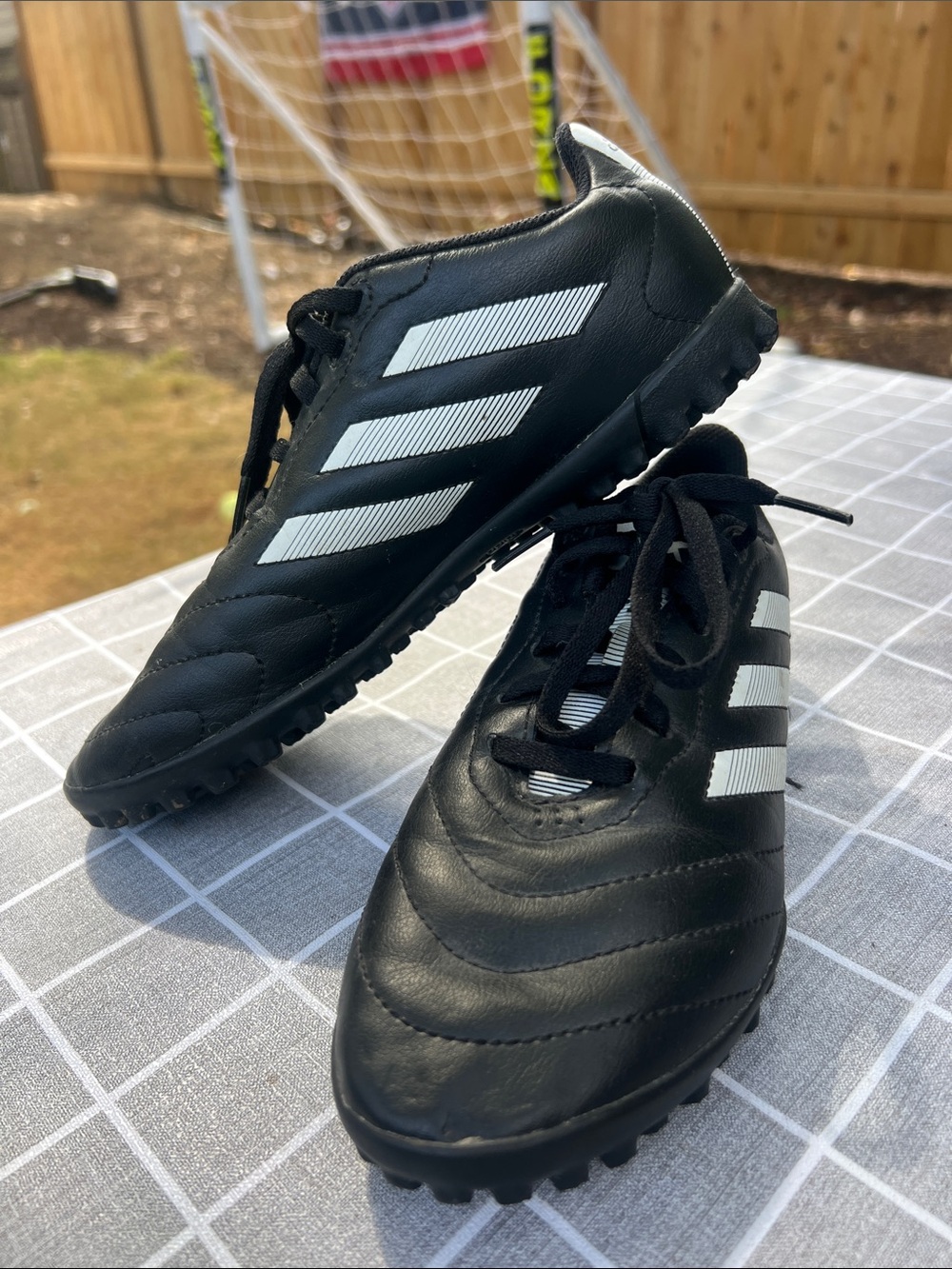 adidas Black and White Turf Soccer Cleats